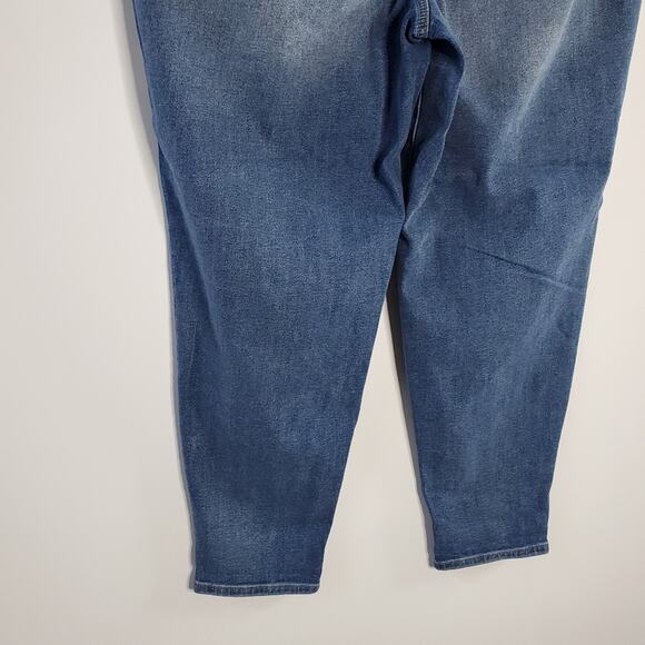 Lane Bryant Dark wash Distressed boyfriend jeans Size 16 - Picture 6 of 8